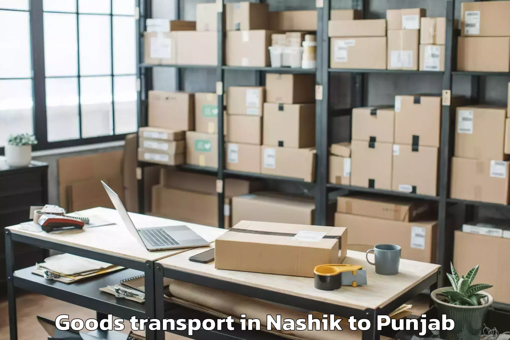 Professional Nashik to Chitkara University Punjab Pun Goods Transport